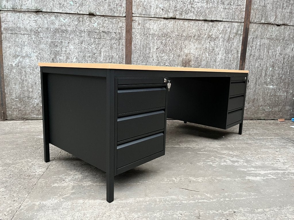Werk bureau 200x80 met ladenkasten, Huis en Inrichting, Ophalen of Verzenden, Met lades, Nieuw