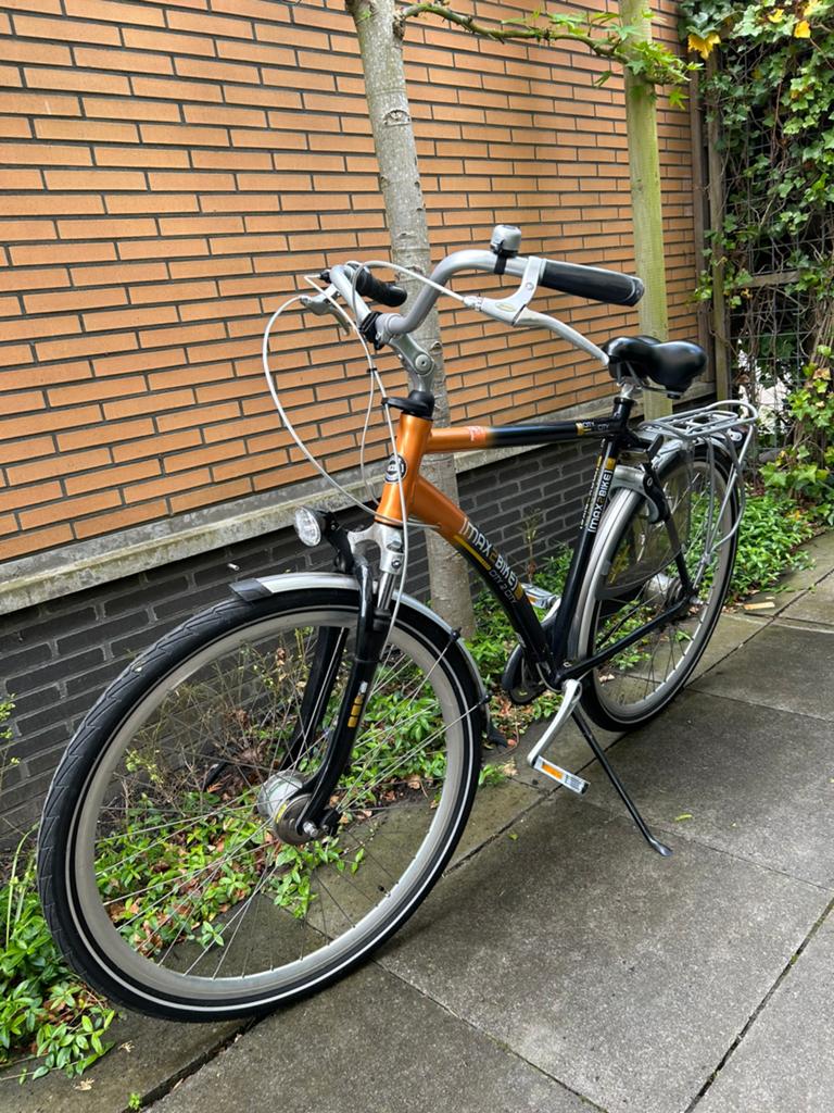 Herenfiets (Max2bike) 28inch, Fietsen en Brommers, Fietsen | Heren | Herenfietsen, Gebruikt, Versnellingen, Trommelrem, Ophalen