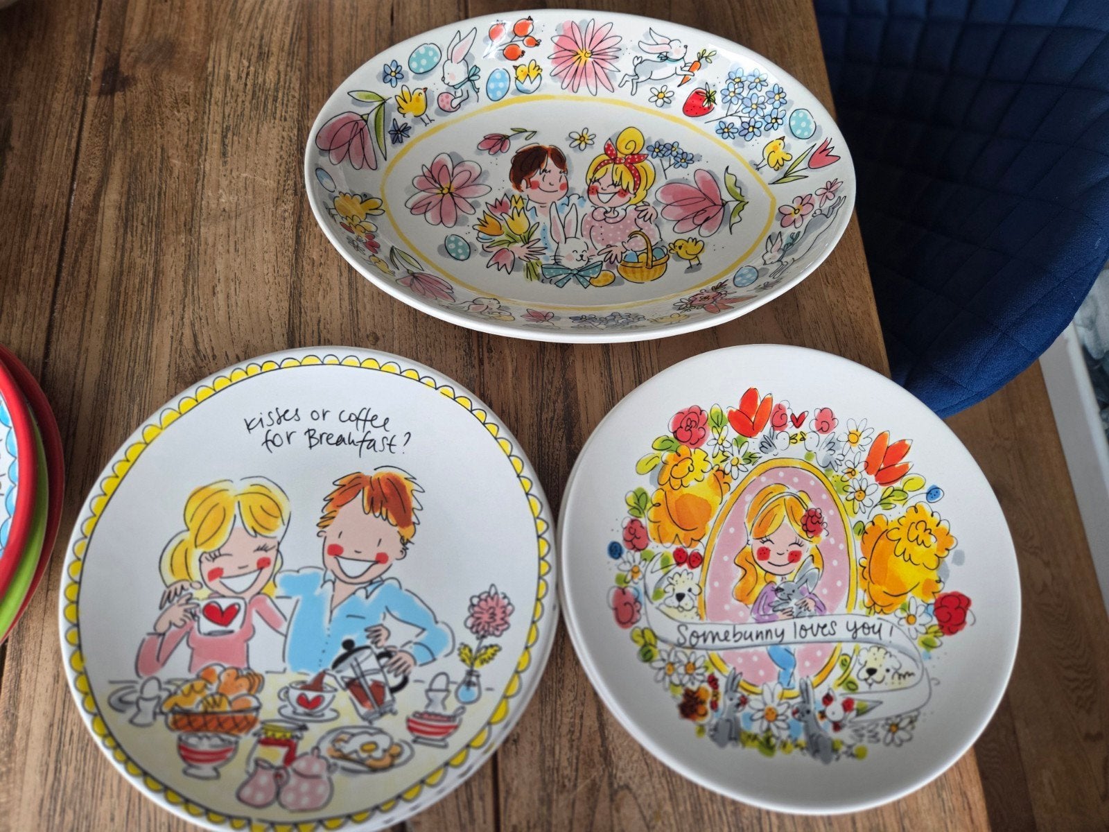 Blond Amsterdam Paasservies - 3-delige set, Huis en Inrichting, Ophalen, Zo goed als nieuw, Aardewerk, Blond Amsterdam
