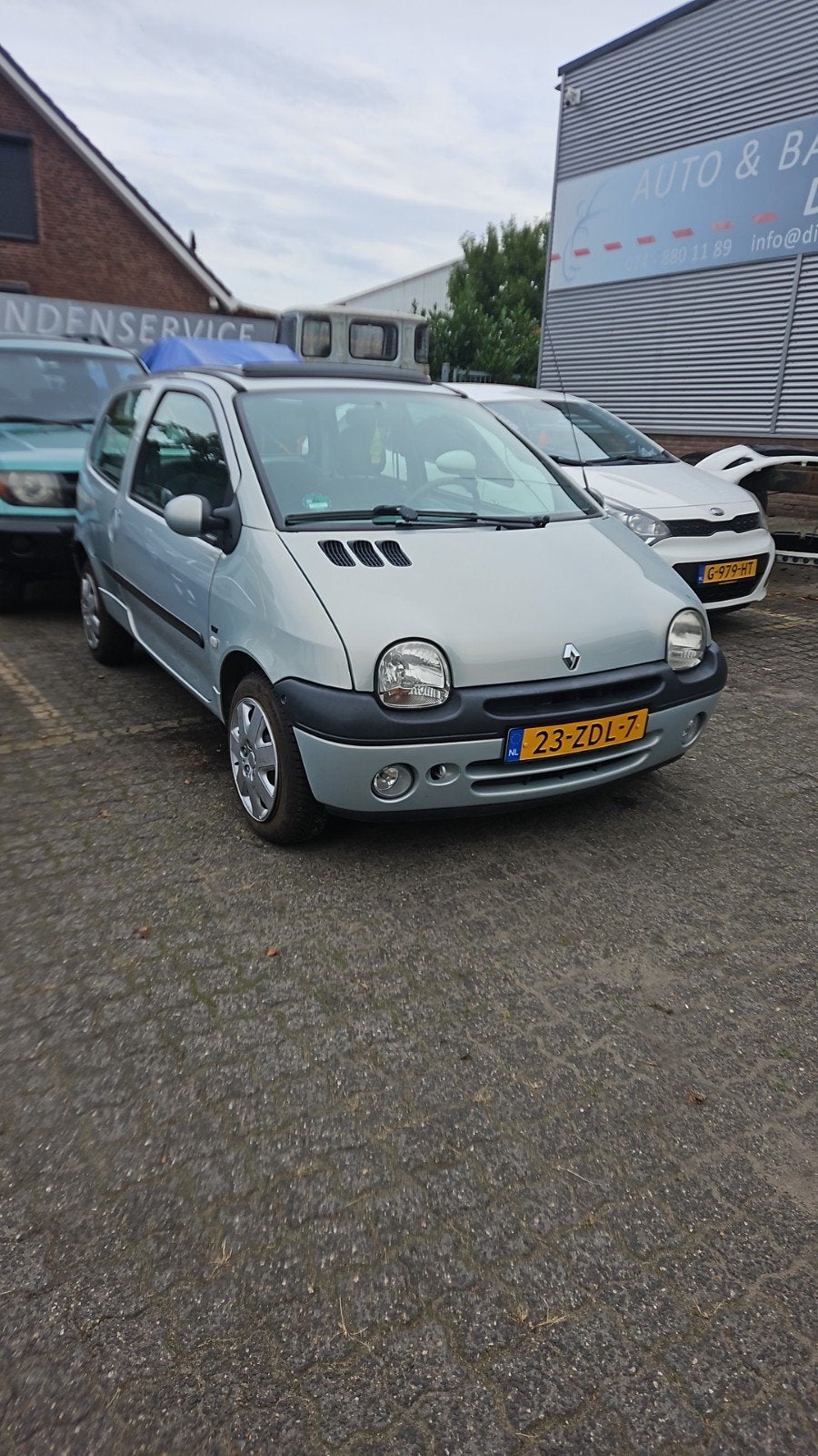 Renault Twingo 1.2 55KW Dyna AUT E3 2006 Grijs, Auto's, Twingo, 4 cilinders, 4 stoelen, Bedrijf