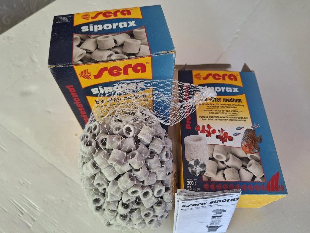 Sera aquarium filtermedia o.a. 2 x 1L Siporax, Dieren en Toebehoren, Ophalen, Nieuw, Filter, Sera