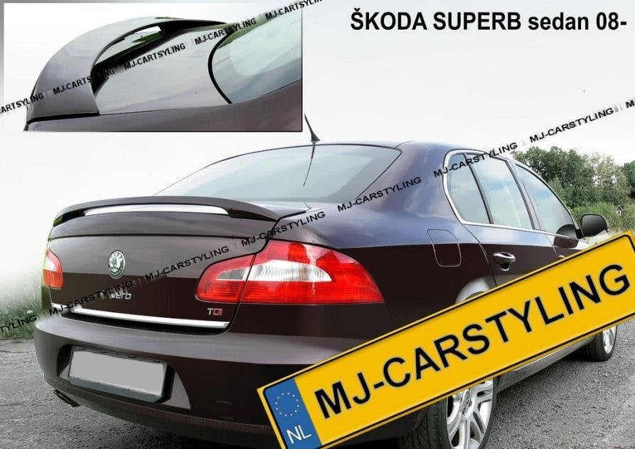 Skoda Superb \'08 - Achterklep spoiler, Ophalen of Verzenden, MJ-Carstyling, Info@mj-carstyling.net, Sibeliusstraat 81 5011JH Tilburg