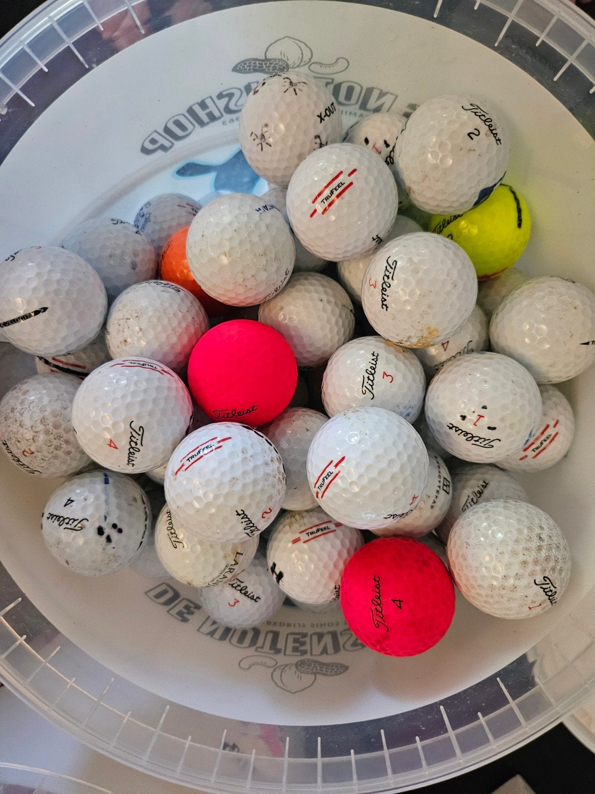 Partij gebruikte Titleist ballen, Ophalen of Verzenden, Gebruikt, Bal(len), Overige merken