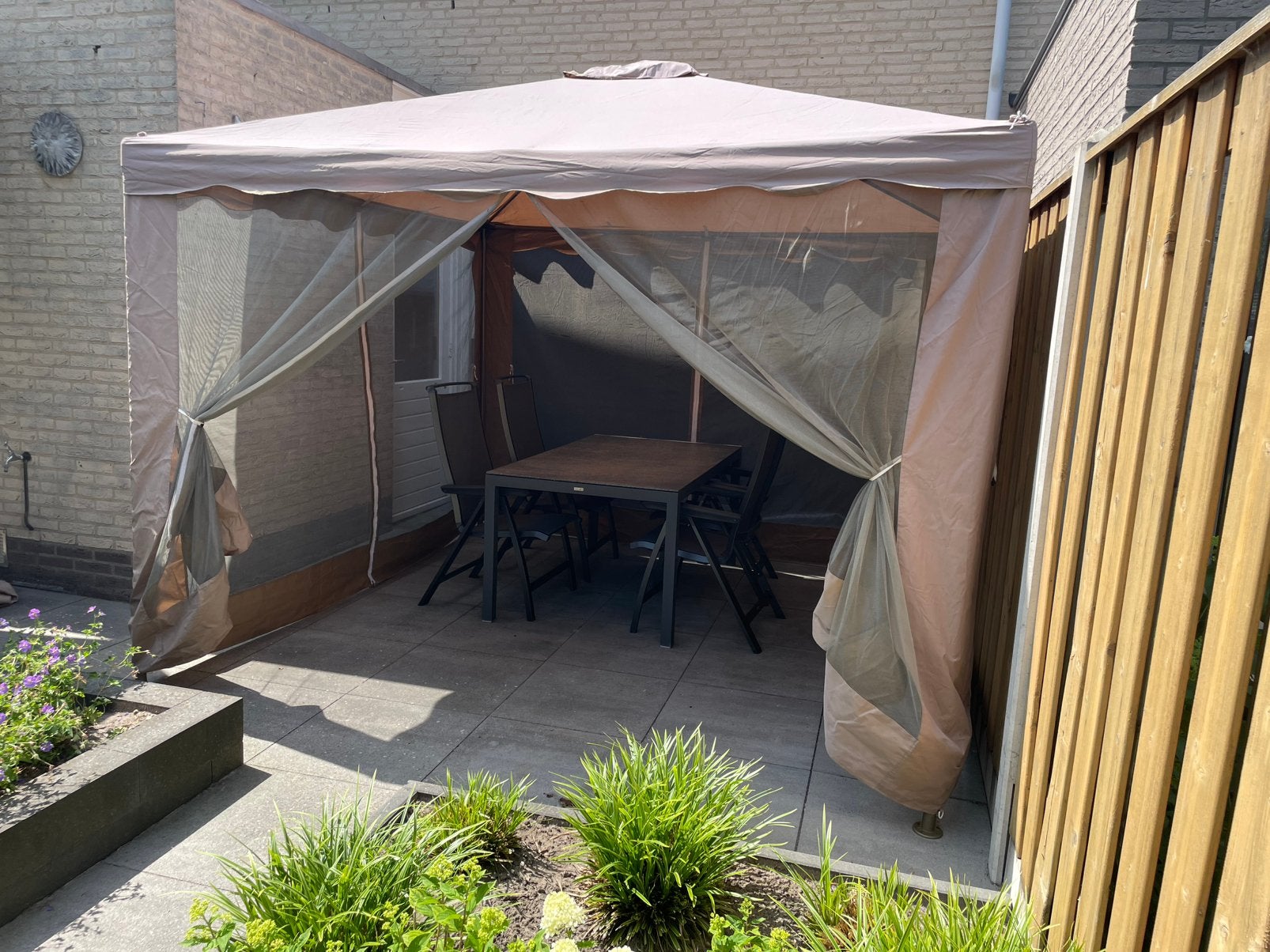 Partytent paviljoen 3x3 meter, Ophalen, Opvouwbaar, Minder dan 4 meter, Zo goed als nieuw