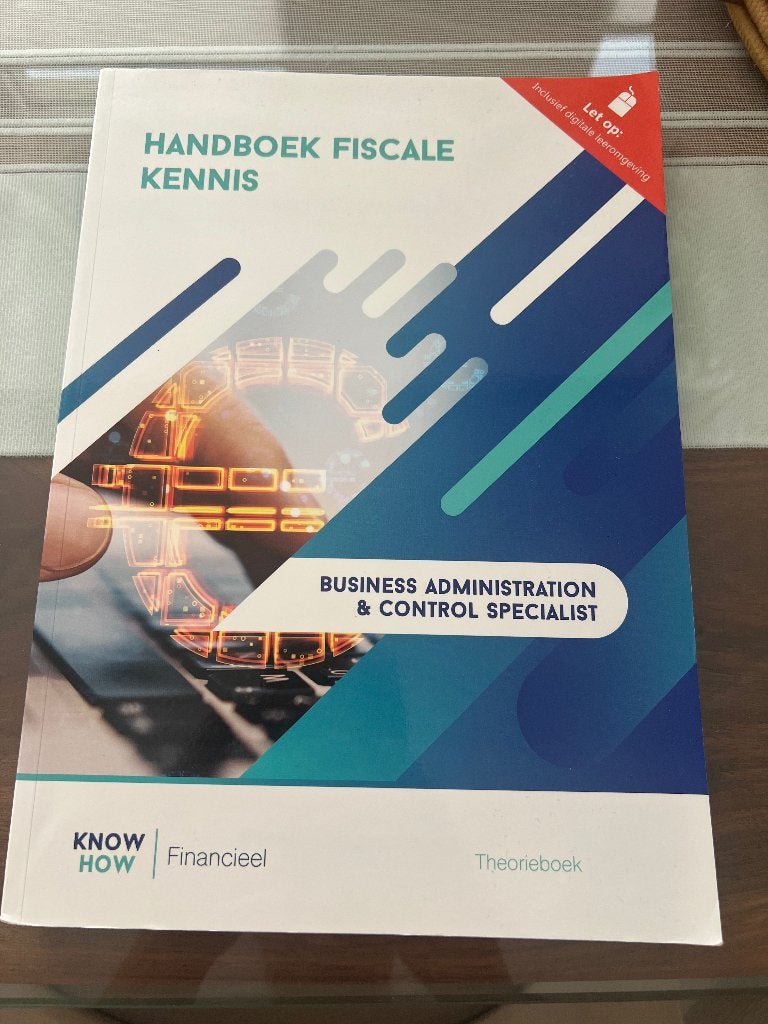 Handboek fiscale kennis, Ophalen of Verzenden, Zo goed als nieuw, Overige niveaus, Bedrijfseconomie of M&O