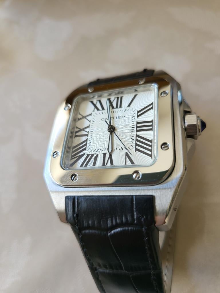 Cartier Santos 100 XL, Ophalen of Verzenden, Overige merken