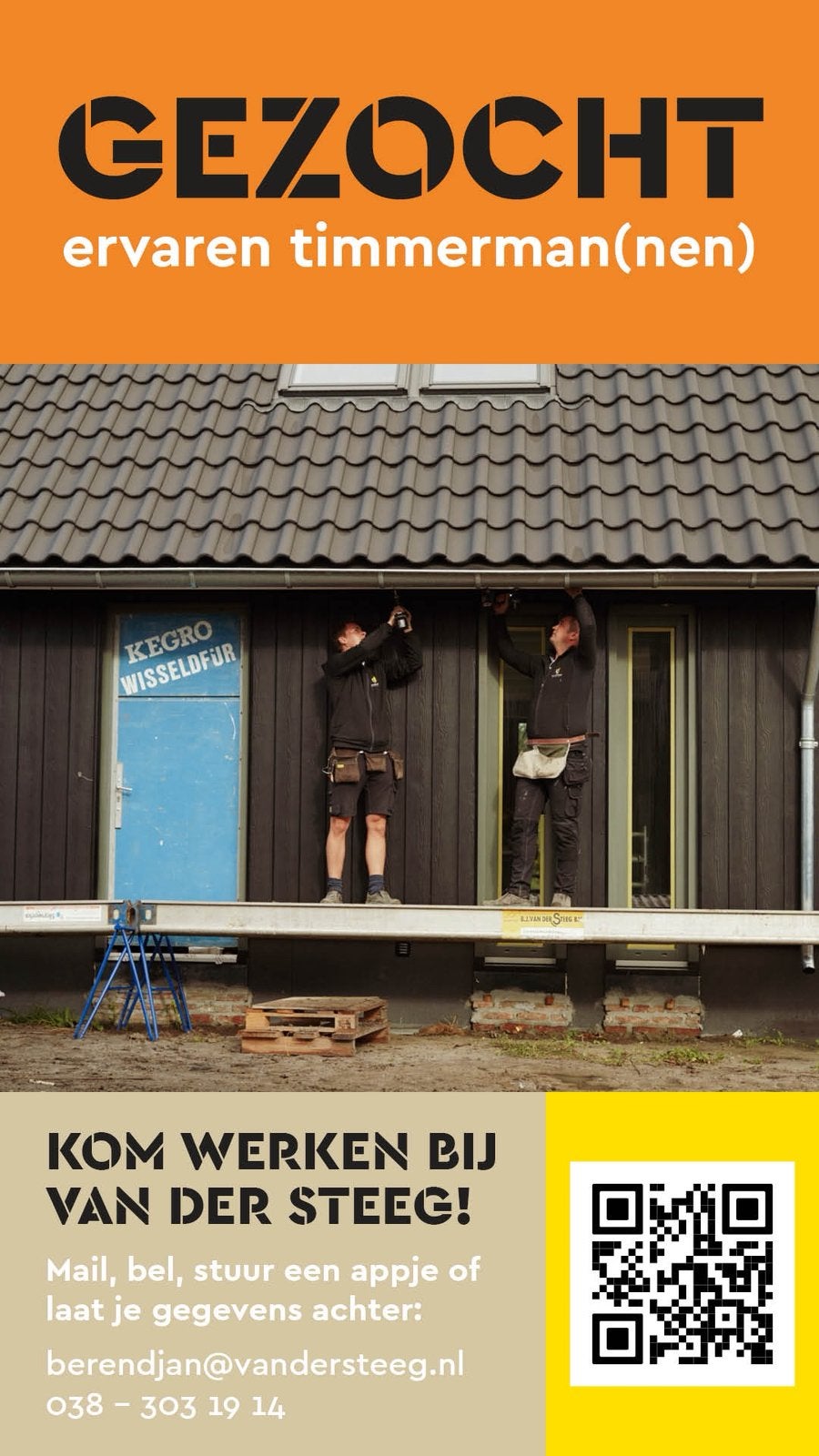 Timmerman Man / Vrouw, Vacatures, 33 - 40 uur, Vanaf 10 jaar, Overige vormen