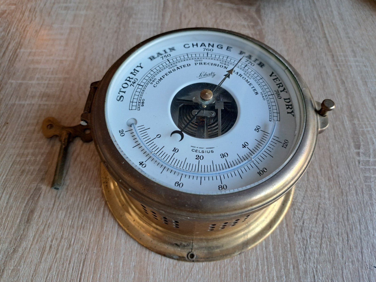 Schatz klassieke antieke Barometer, Ophalen of Verzenden, Zo goed als nieuw, Barometer