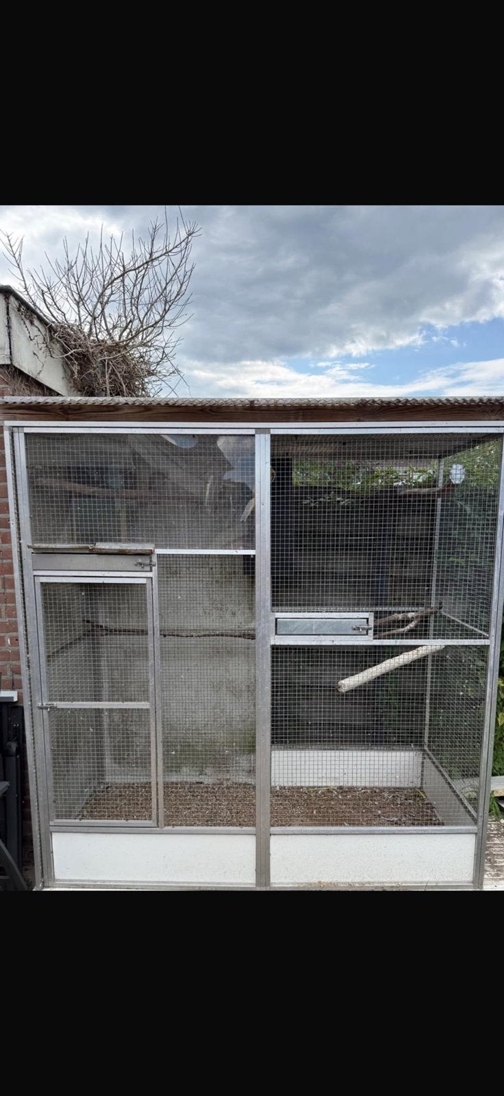 Voliere, Dieren en Toebehoren, Vogels | Hokken en Kooien, Ophalen, Zo goed als nieuw, Aluminium, Volière
