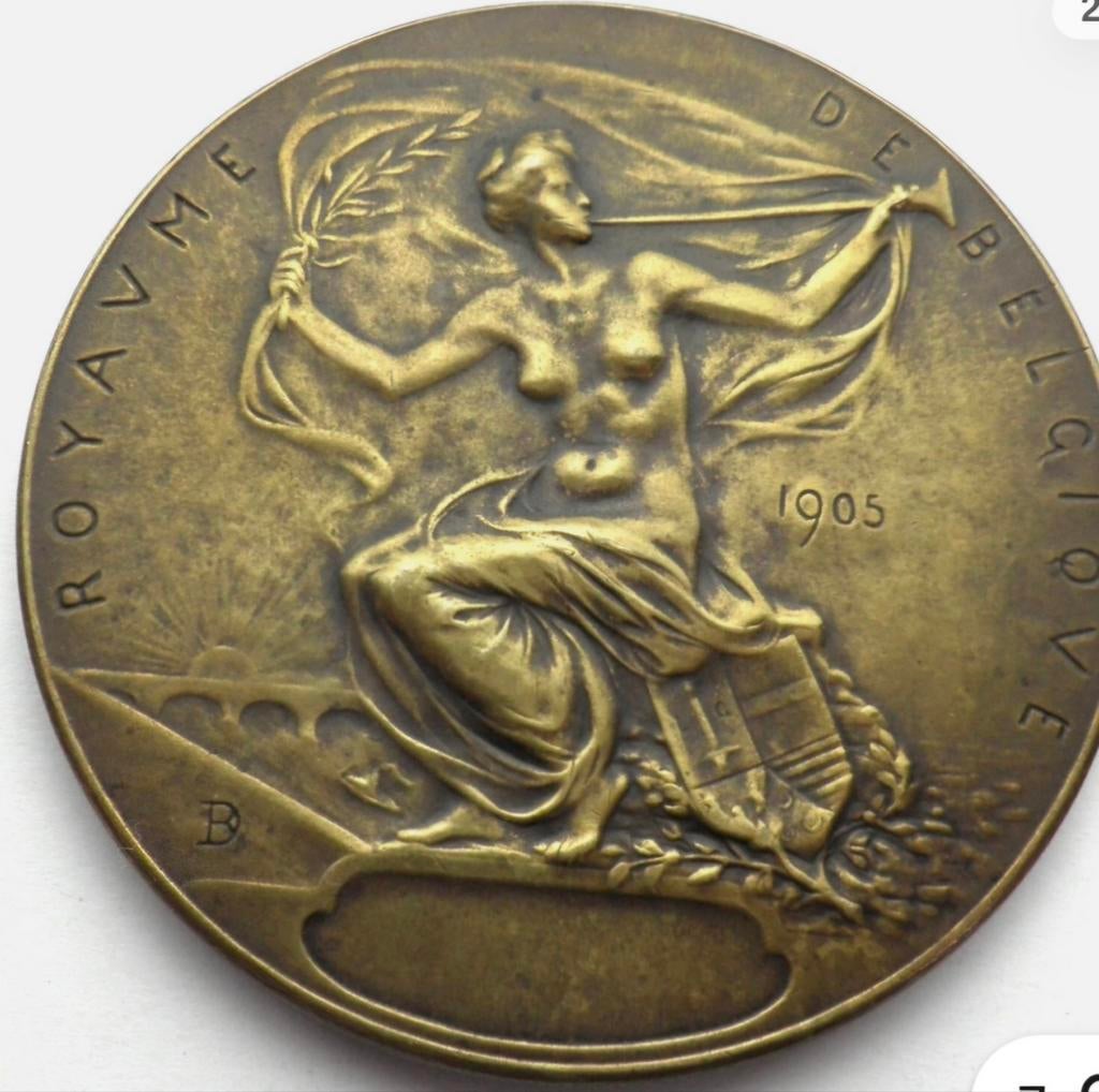Prachtige medailles Brons 1905 en 1910 en 1922, Ophalen of Verzenden, Brons