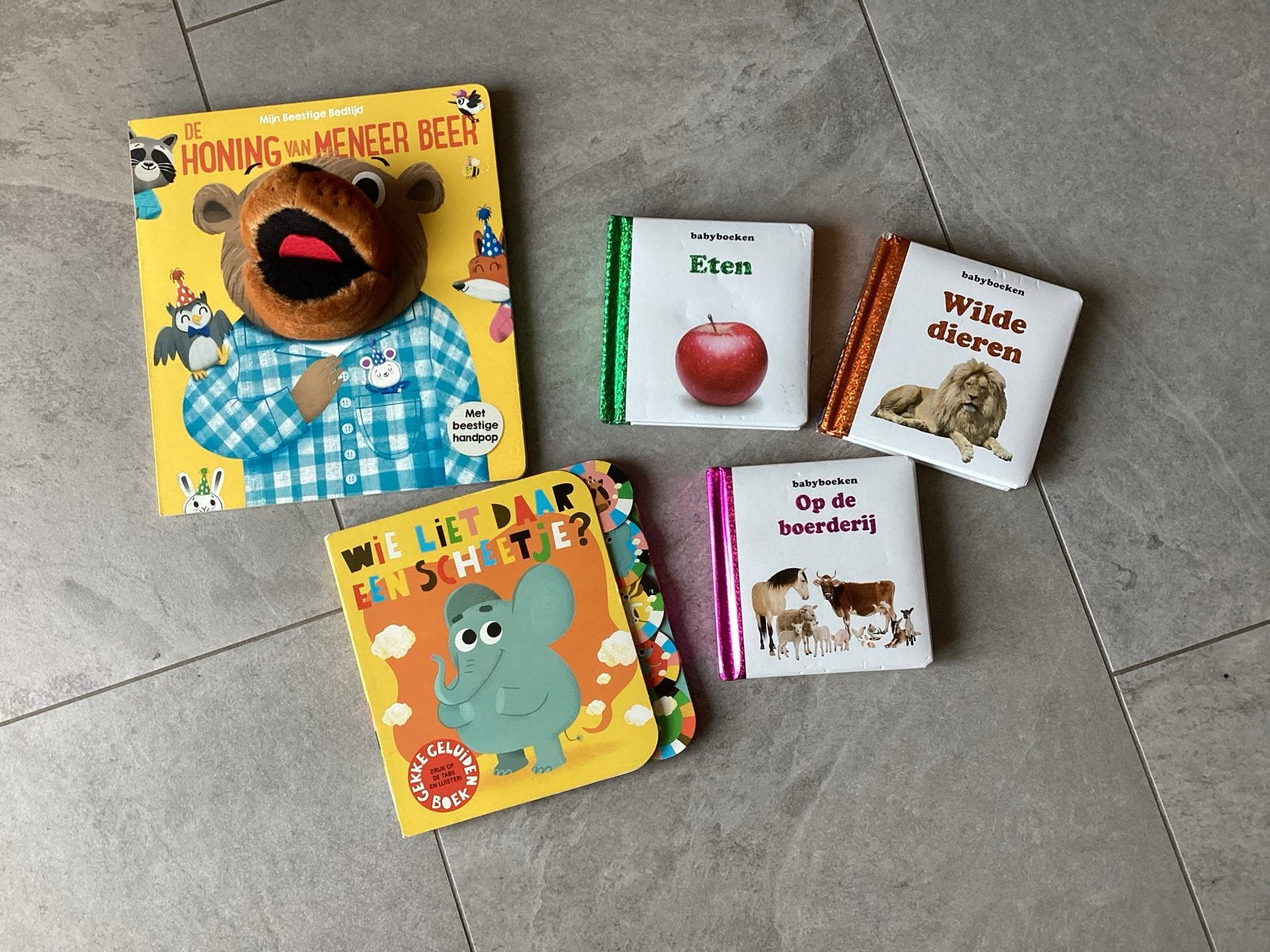Leuke Boekjes voor de Allerkleinste: Handpop & Geluid, Boeken, Ophalen of Verzenden, Zo goed als nieuw, Uitklap-, Voel- of Ontdekboek