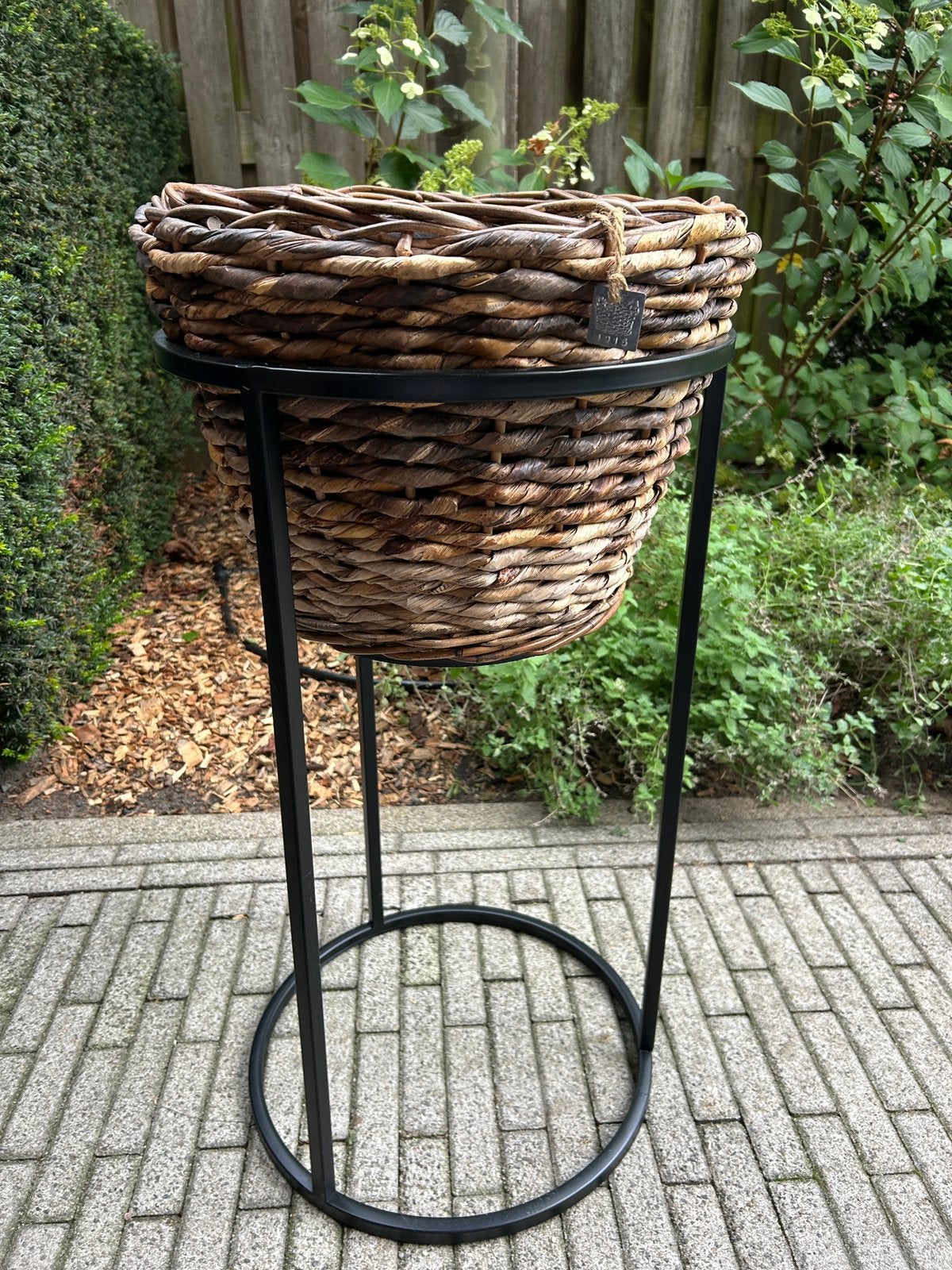 Planten standaard met mooie mand!, Ophalen, Zo goed als nieuw