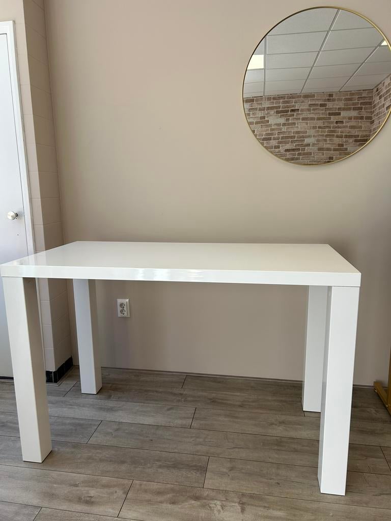 Hoogglans (Bar) Tafel, Huis en Inrichting, Tafels | Sidetables, Ophalen, 100 tot 150 cm, Zo goed als nieuw, 25 tot 50 cm