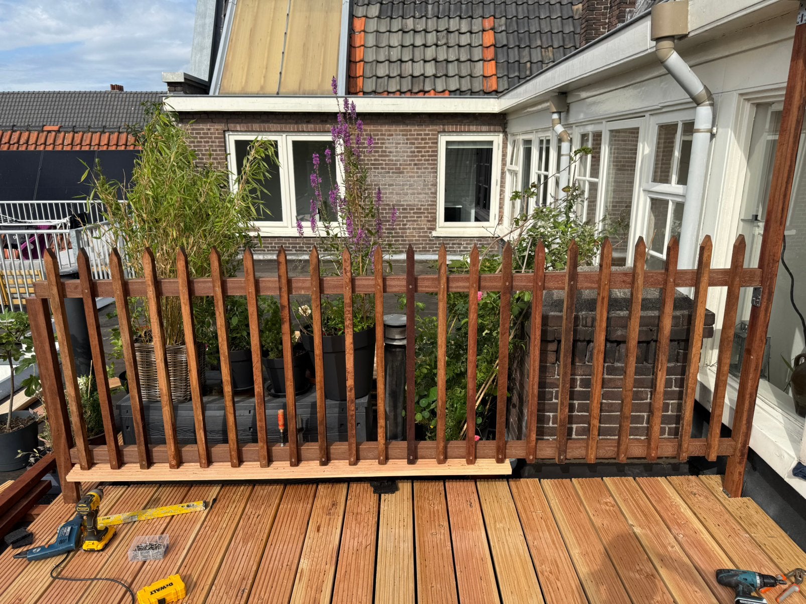 Vlonder bouwen Houten terras aanleggen?Dakterras aanleggen?, Tuin en Terras, Ophalen of Verzenden, Zo goed als nieuw, Kunststof