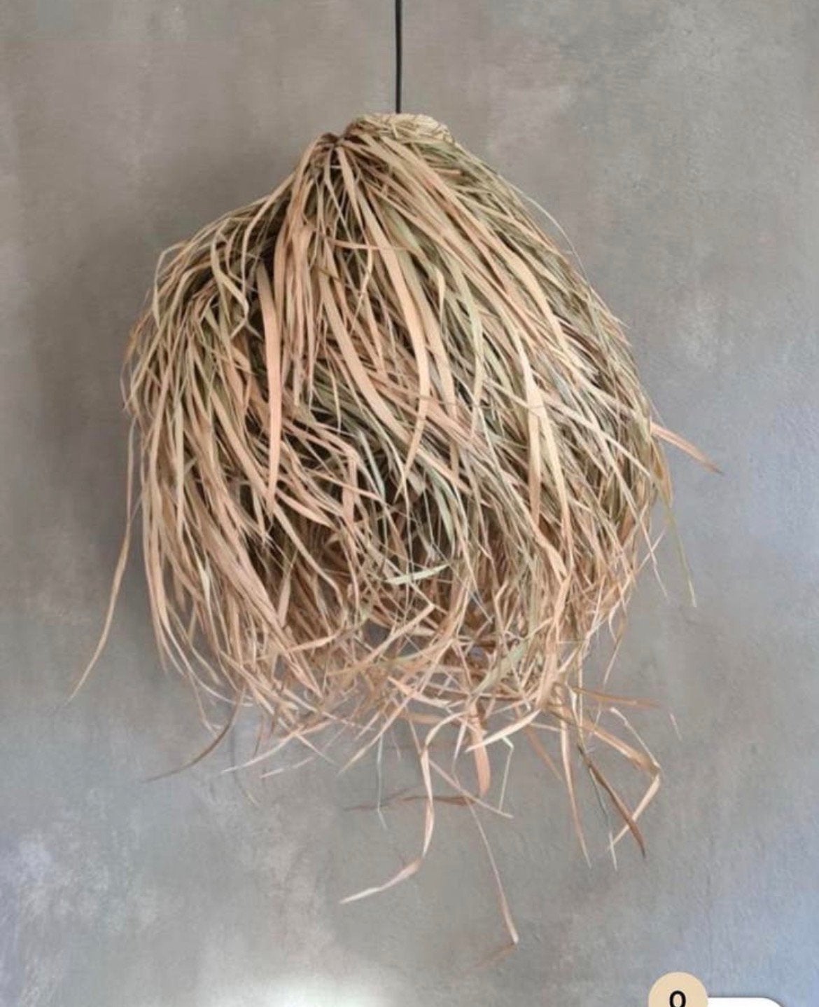 Bohemian Zeegras Hanglamp - Natuurlijke Sfeerverlichting, Ophalen of Verzenden, Nieuw