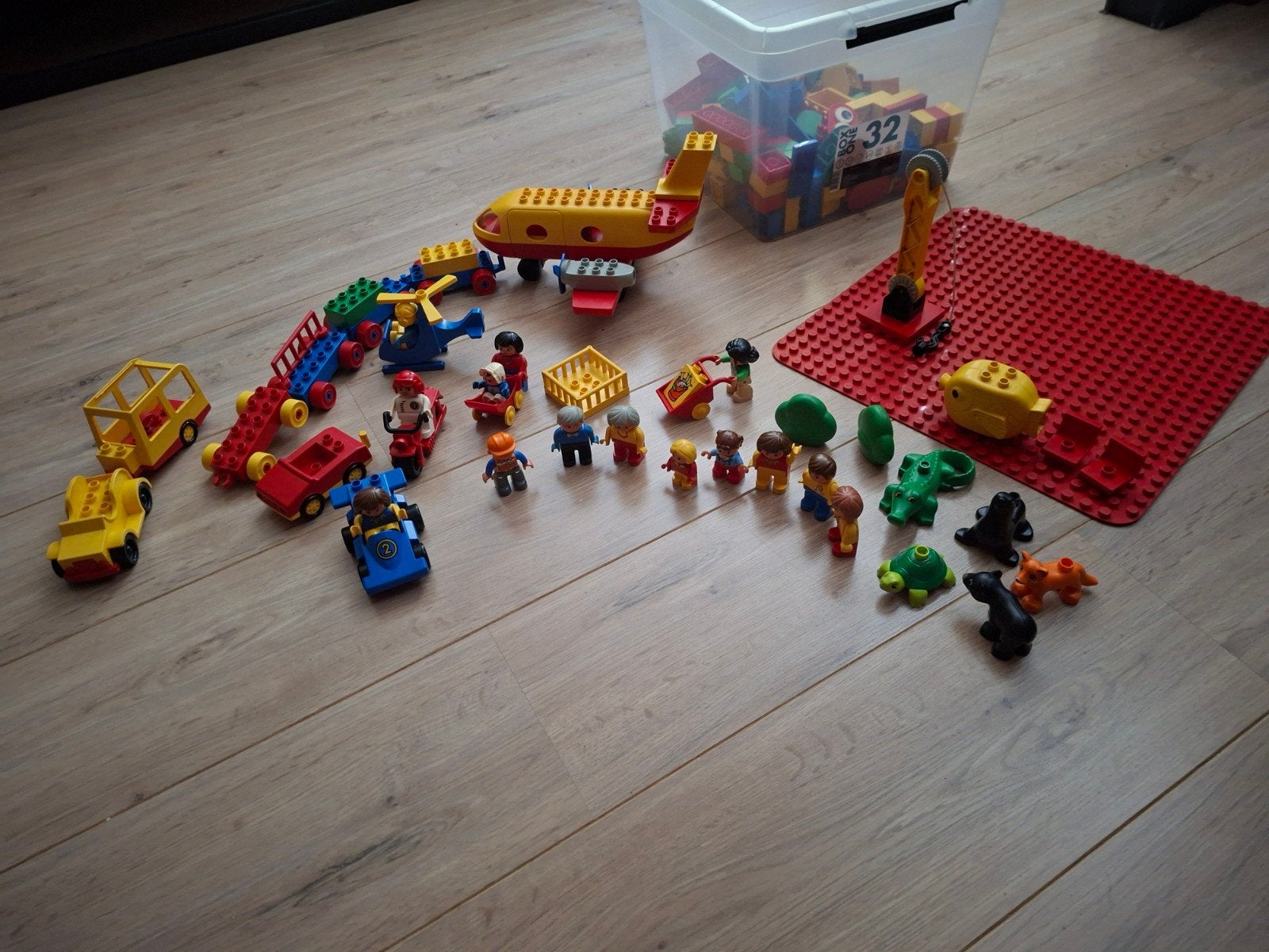 Heel veel duplo met grote plaat., Ophalen, Zo goed als nieuw