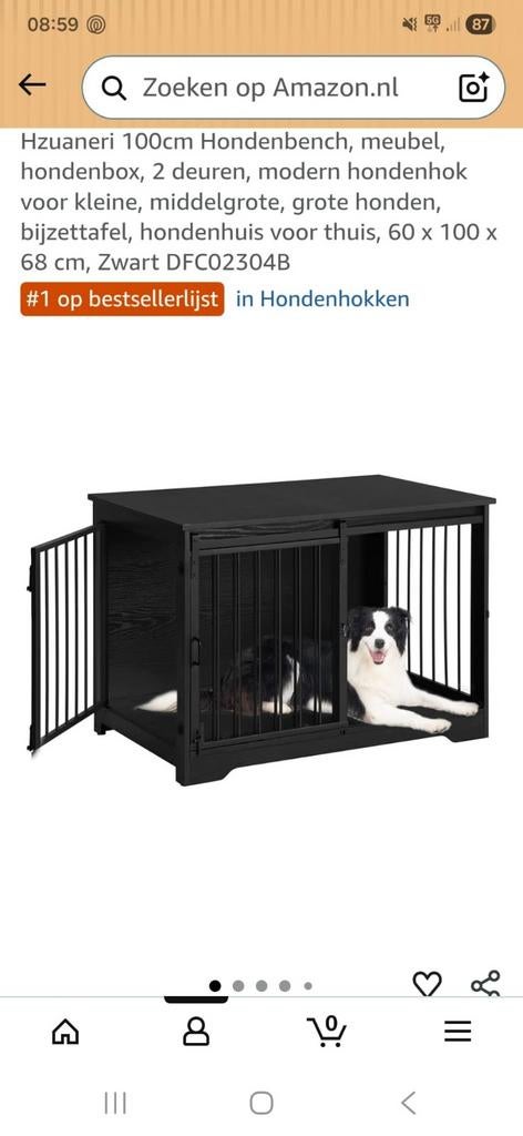 Hondenhuis 3 maanden oud. Hond is er helaas al uitgegroeid., Dieren en Toebehoren, Hondenbenches, Ophalen, Nieuw