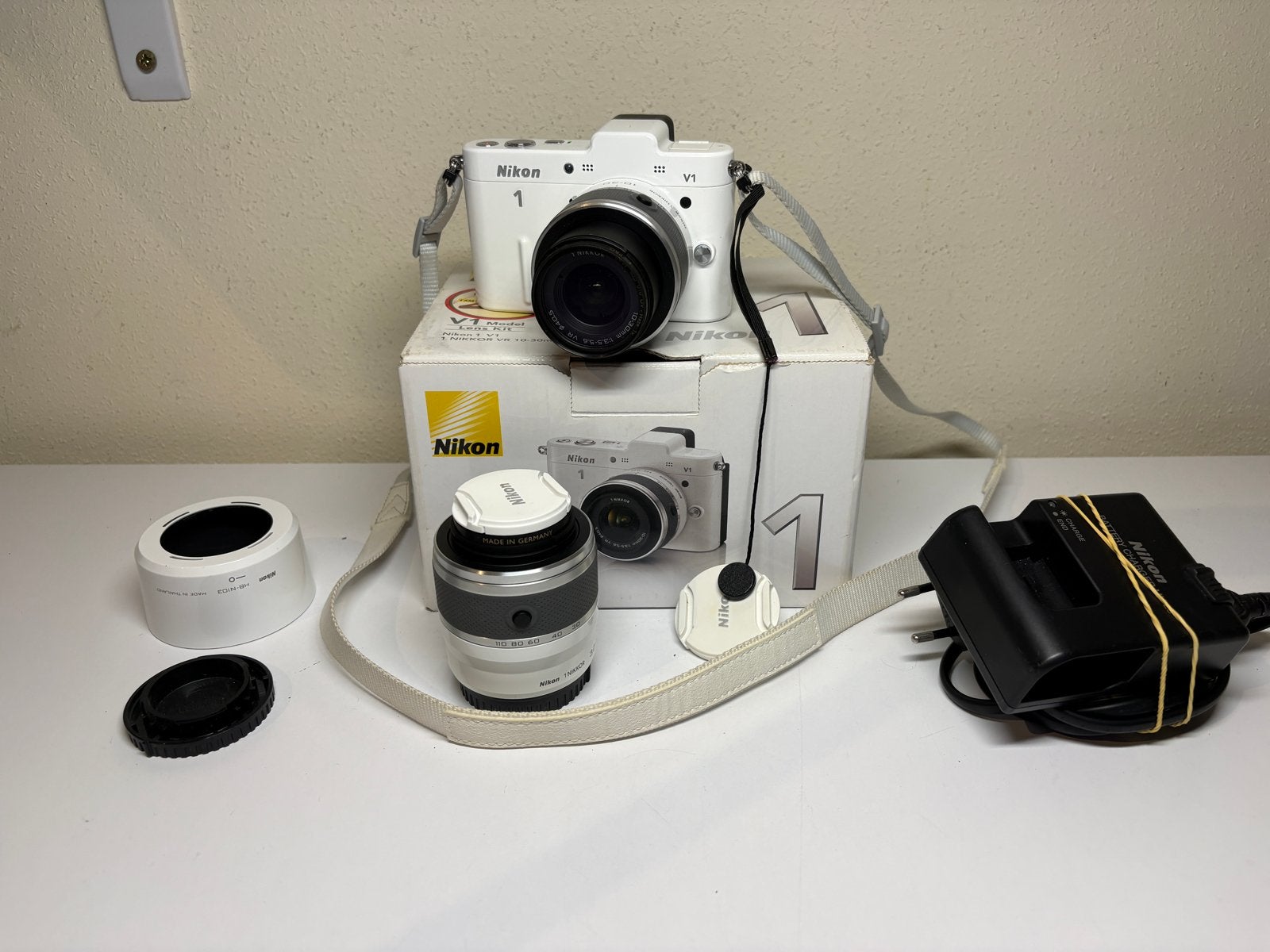 Nikon 1 V1 Systeemcamera met 10-30mm lens en 30-110, Audio, Tv en Foto, Fotocamera's Digitaal, Beeldstabilisatie, Ophalen of Verzenden