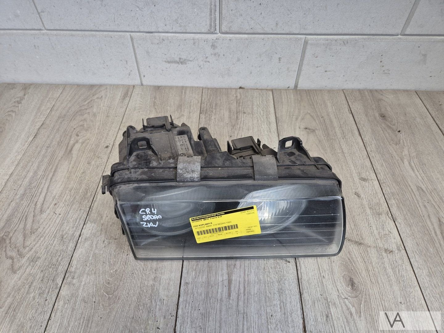 Koplamp rechts BMW 3 serie E36 1990 - 1998 ZKW 1393272 €70, Gebruikt, -, -, Ophalen of Verzenden
