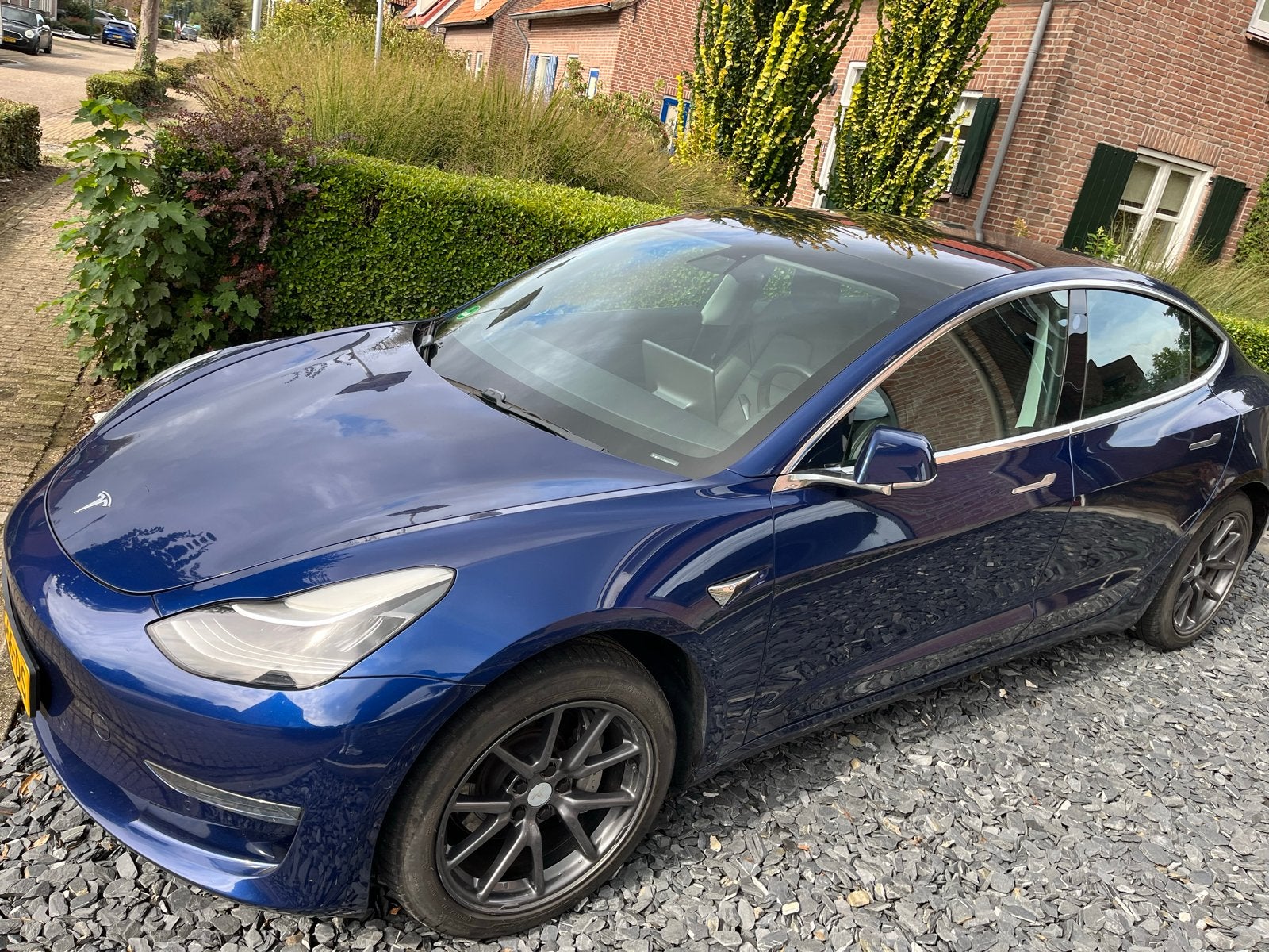 Tesla Model 3 Long Range AWD 2019 Blauw, Auto's, Automaat, 1831 kg, Zwart, Blauw
