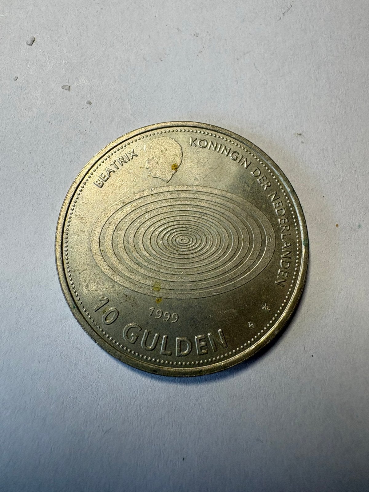 Zeldzame 10 Gulden munt Koningin Beatrix 1999/2000, Postzegels en Munten, Munten | Nederland, Ophalen of Verzenden, Koningin Beatrix