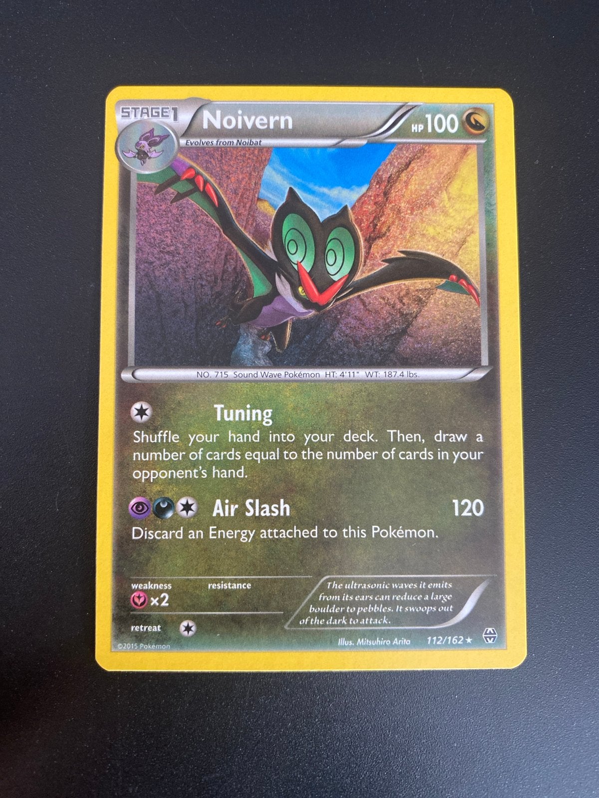 Noivern 112/162 Rare XY BreakThrough (2015) Packfresh Mint!, Ophalen of Verzenden, Zo goed als nieuw, Losse kaart