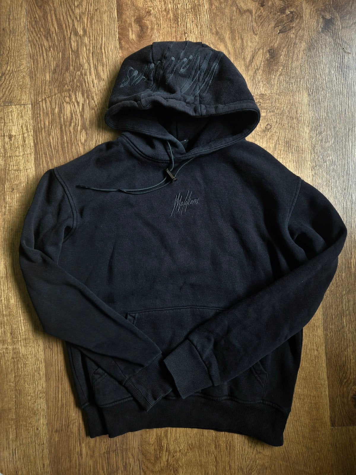 Malelions Striped Signature Hoodie, Kleding | Heren, Verzenden, Zwart, Malelions, Zo goed als nieuw