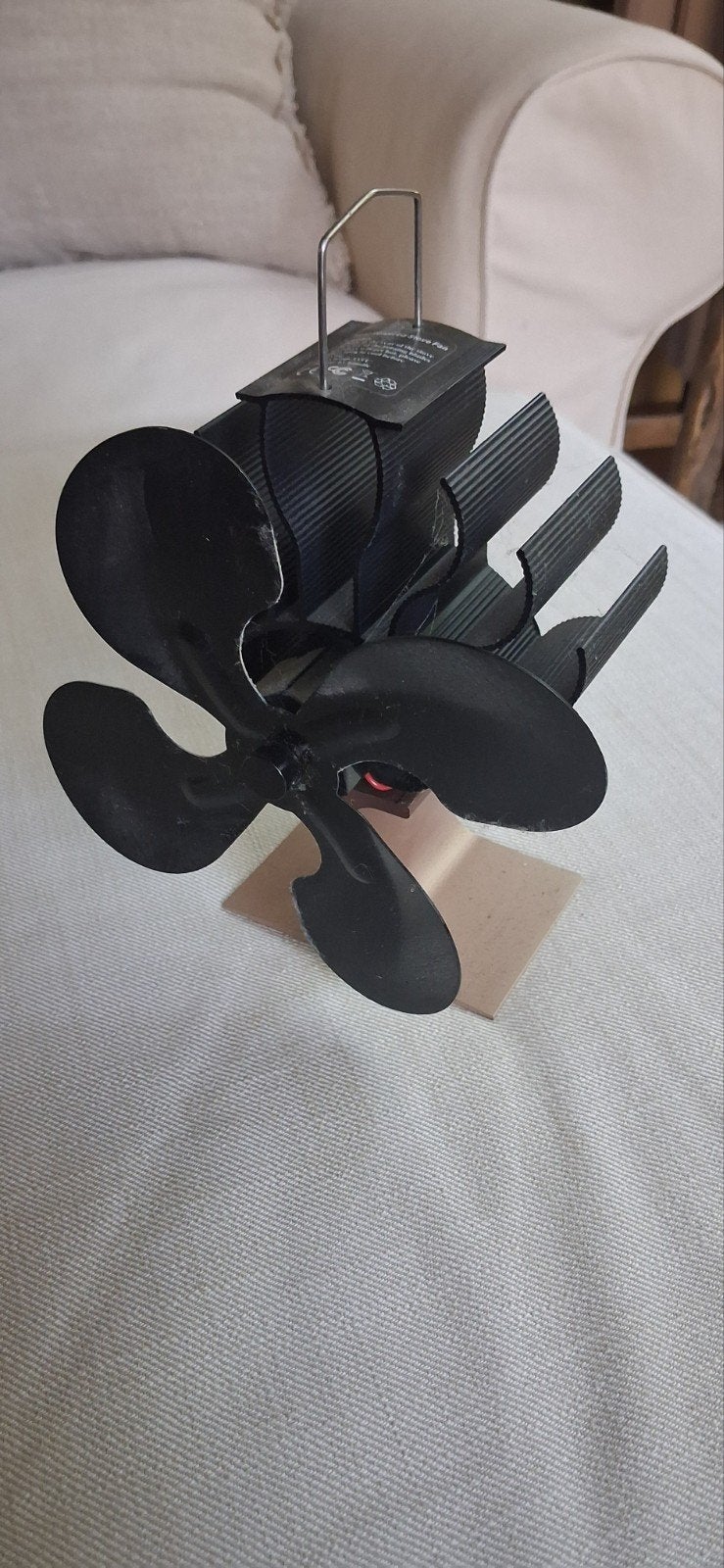 kachelventilator, Huis en Inrichting, Kachels, Ophalen, Gebruikt, Hout, Houtkachel