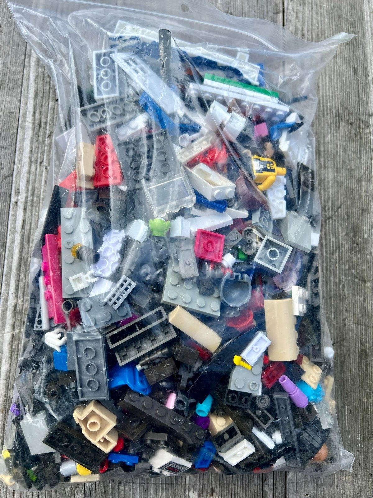 4 kg bouwstenen, diverse kleuren en vormen / Nep Lego, Ophalen, Gebruikt, Overige merken
