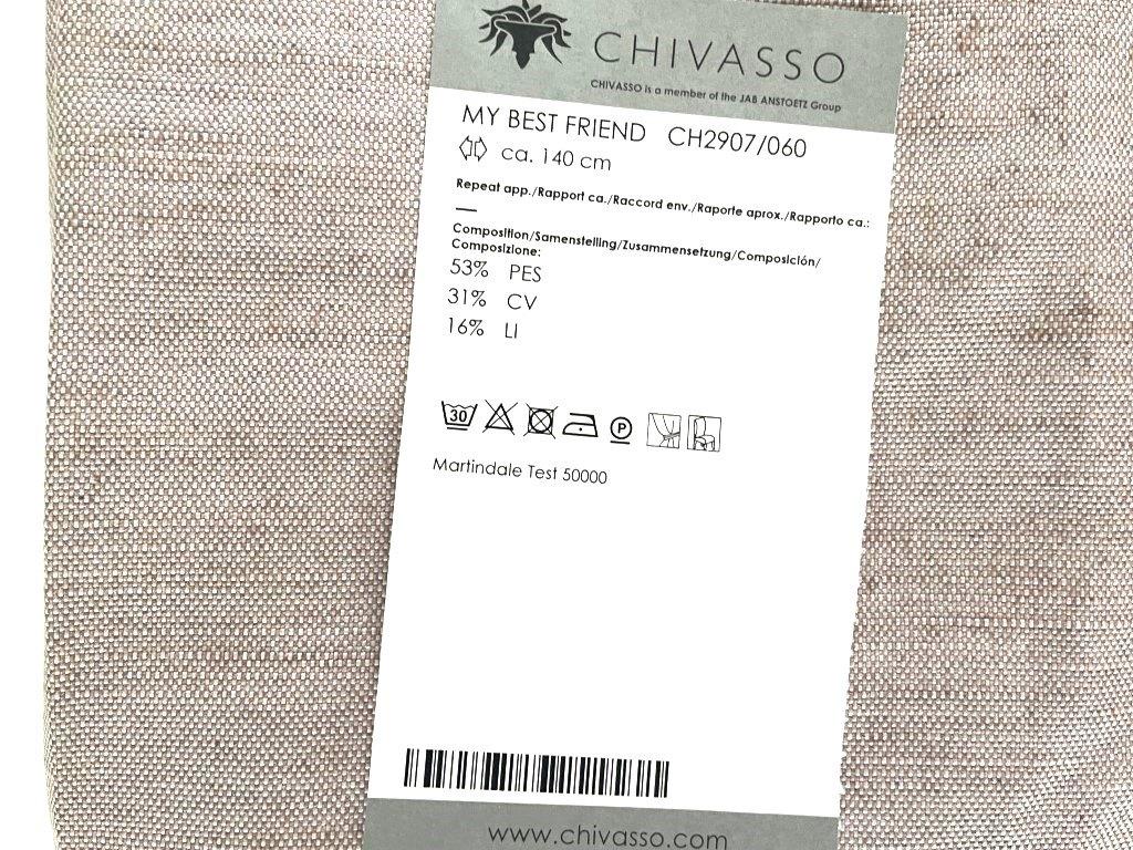 Chivasso My Best Friend 60; zachtroze; 1,69 mtr meubelstof, Overige materialen, 120 cm of meer, Nieuw, Ophalen of Verzenden