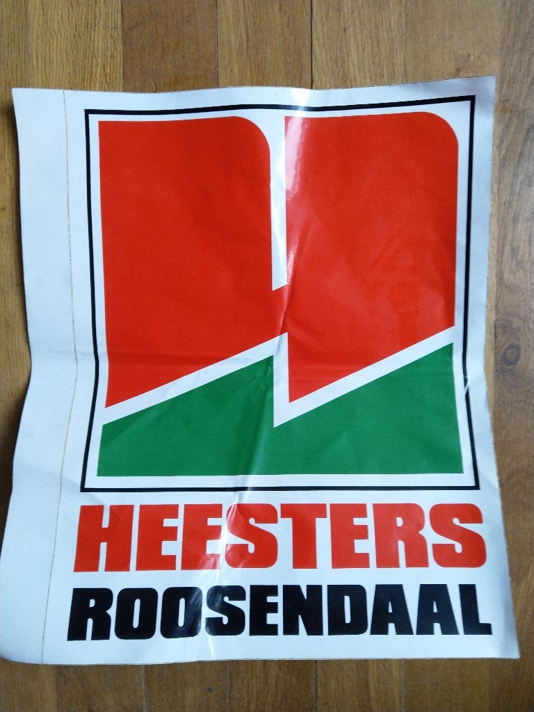 sticker Heesters Roosendaal 27 x 35 cm, Ophalen of Verzenden, Zo goed als nieuw