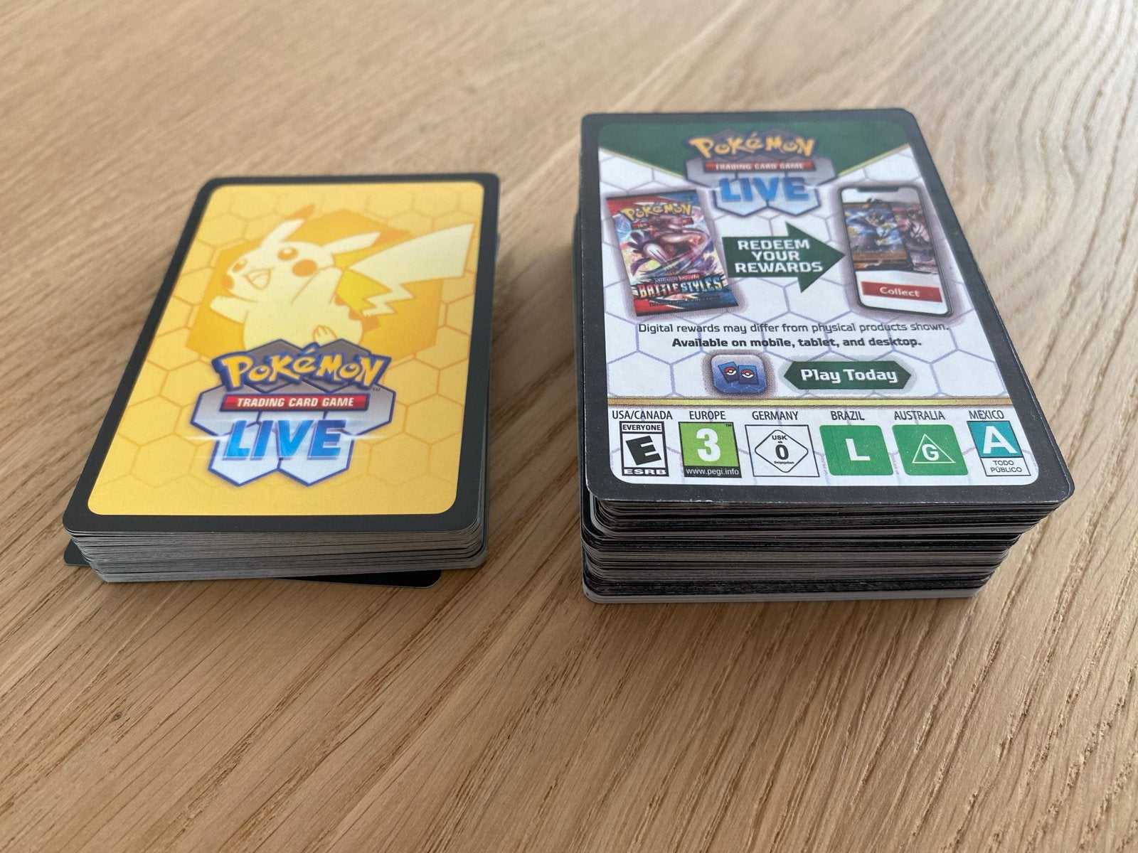 150 (ong.) Pokémon TCG Live Redeem Codes - Ongebruikt, Ophalen of Verzenden, Nieuw, Meerdere kaarten