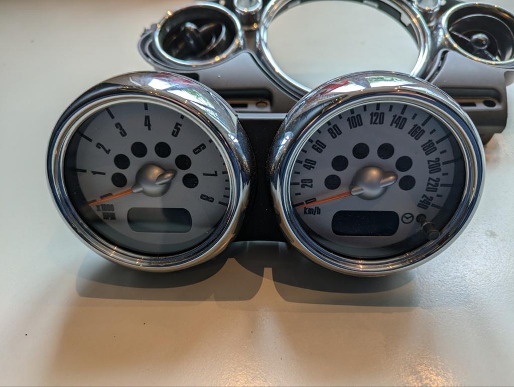 Dubbele tellers Mini Cooper S (instrumenten, meters, R53), Auto-onderdelen, Ophalen of Verzenden, Mini