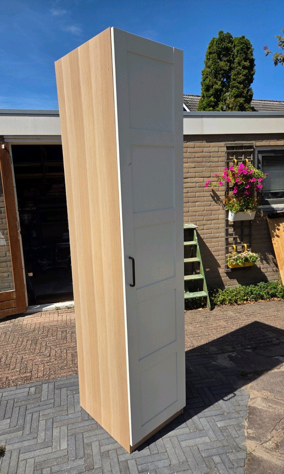 Pax kast 50x58x236 incl. roedes, Ophalen, 50 tot 75 cm, 50 tot 100 cm, 200 cm of meer