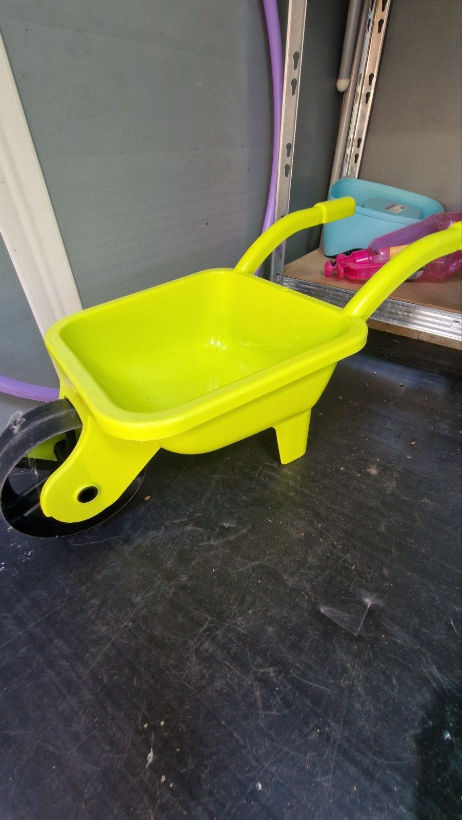Groene speelgoed kruiwagen voor kinderen, Ophalen