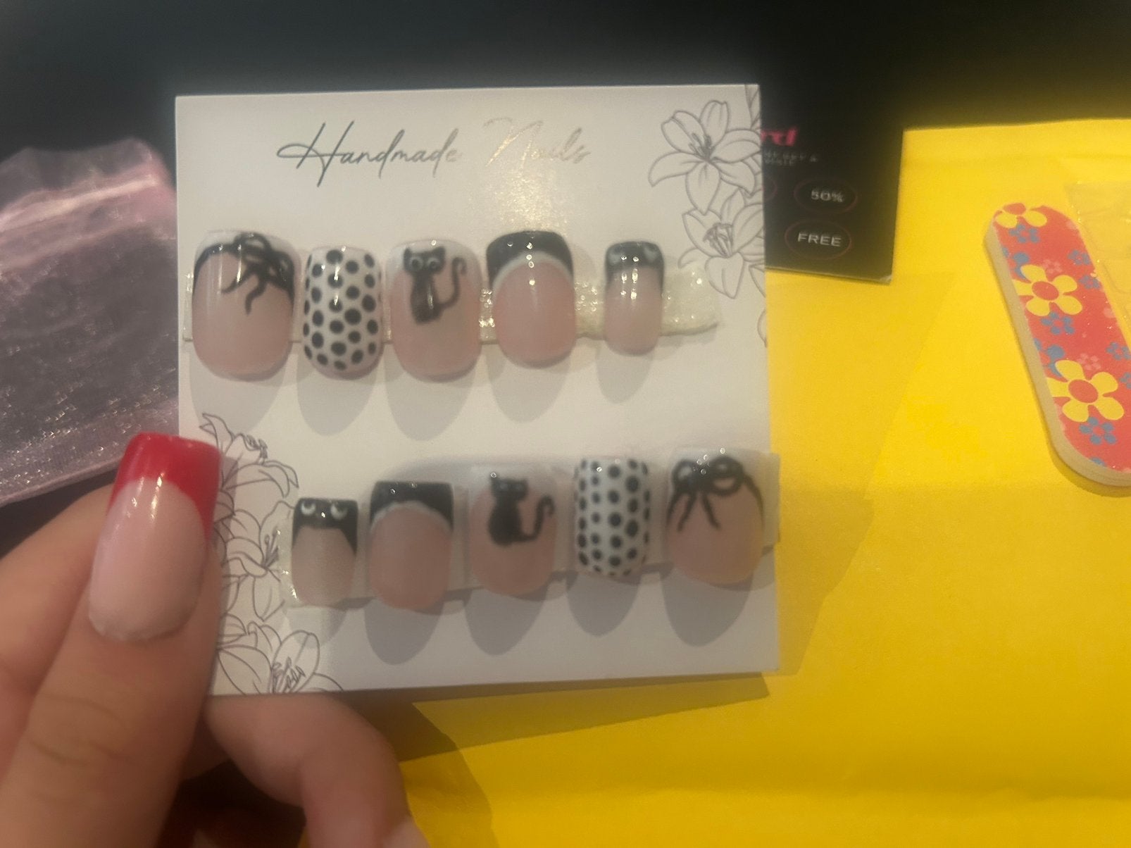 Nepnagels maat xs, Zwart, Nieuw, Ophalen of Verzenden, Handen en Nagels
