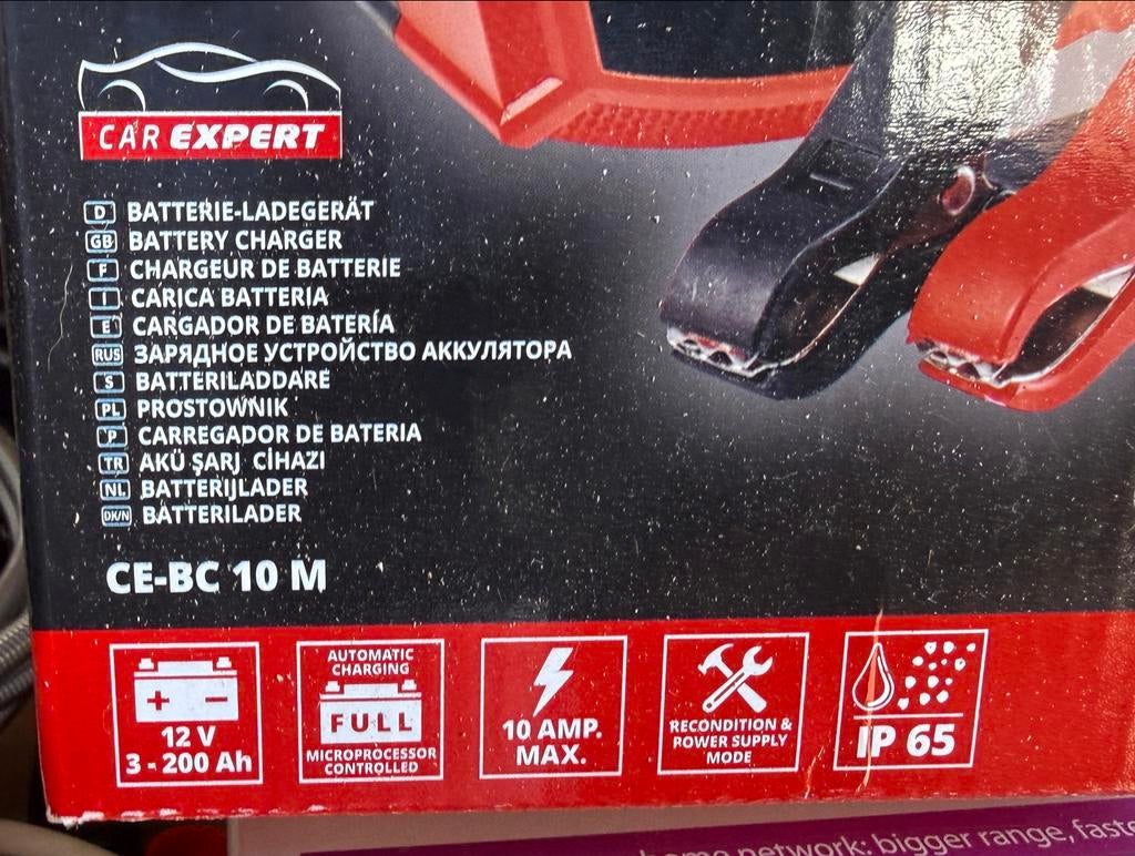 Einhell CE-BC 10 M Acculader - 12V, 10A, Auto diversen, Autogereedschap, Zo goed als nieuw, Ophalen of Verzenden