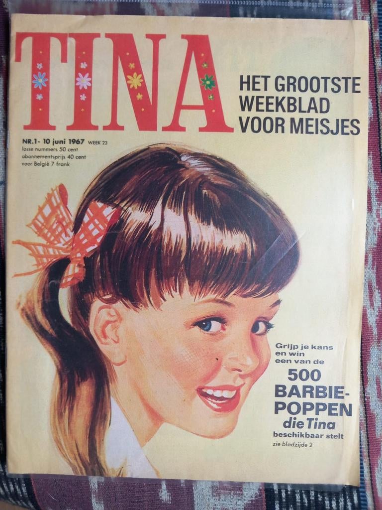 Eerste Tina origineel - Nr. 1, 10 juni 1967, Boeken, Tijdschriften en Kranten, Ophalen of Verzenden