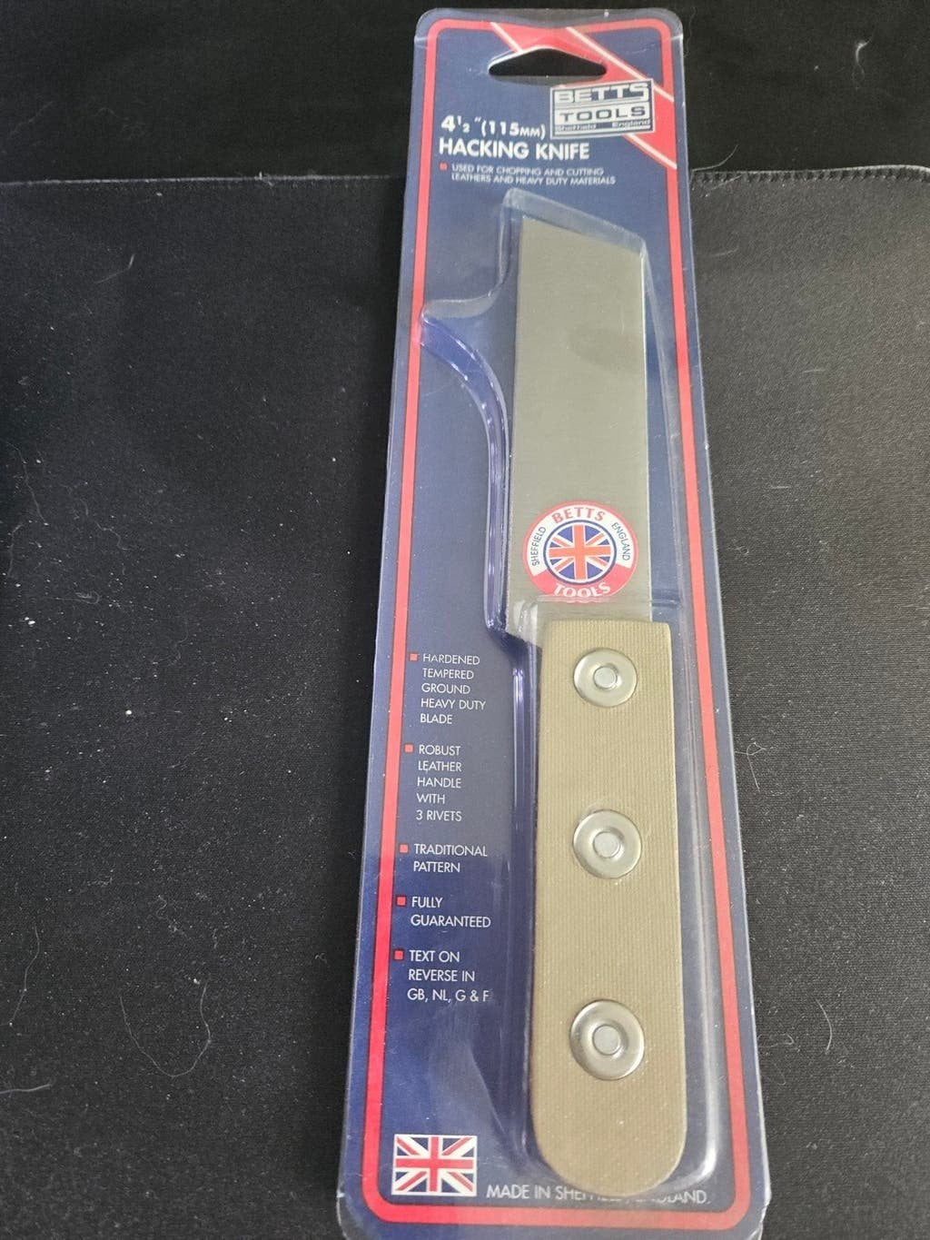 Hacking mes made in Sheffield 115 mm nieuw in verpakking., Ophalen of Verzenden, Nieuw