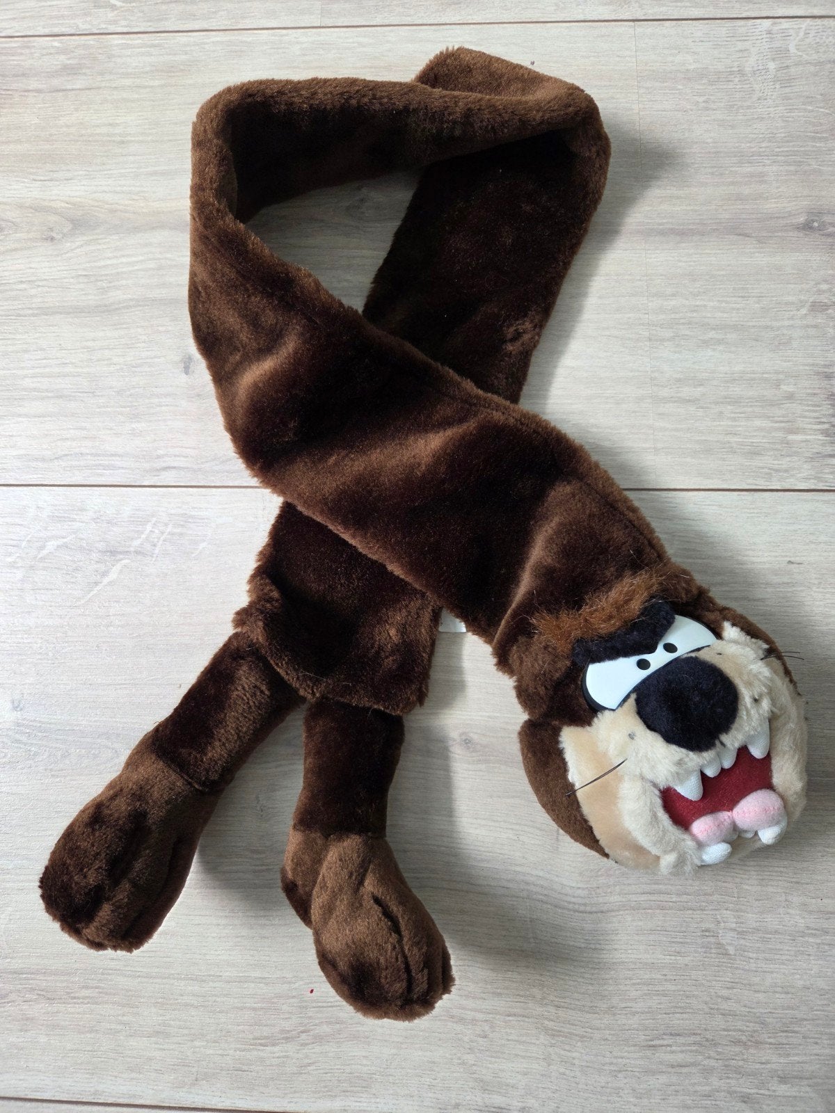 Vintage Warner Bros Tasmanian Devil Sjaal uit 1998, Verzamelen, Stripfiguren, Ophalen
