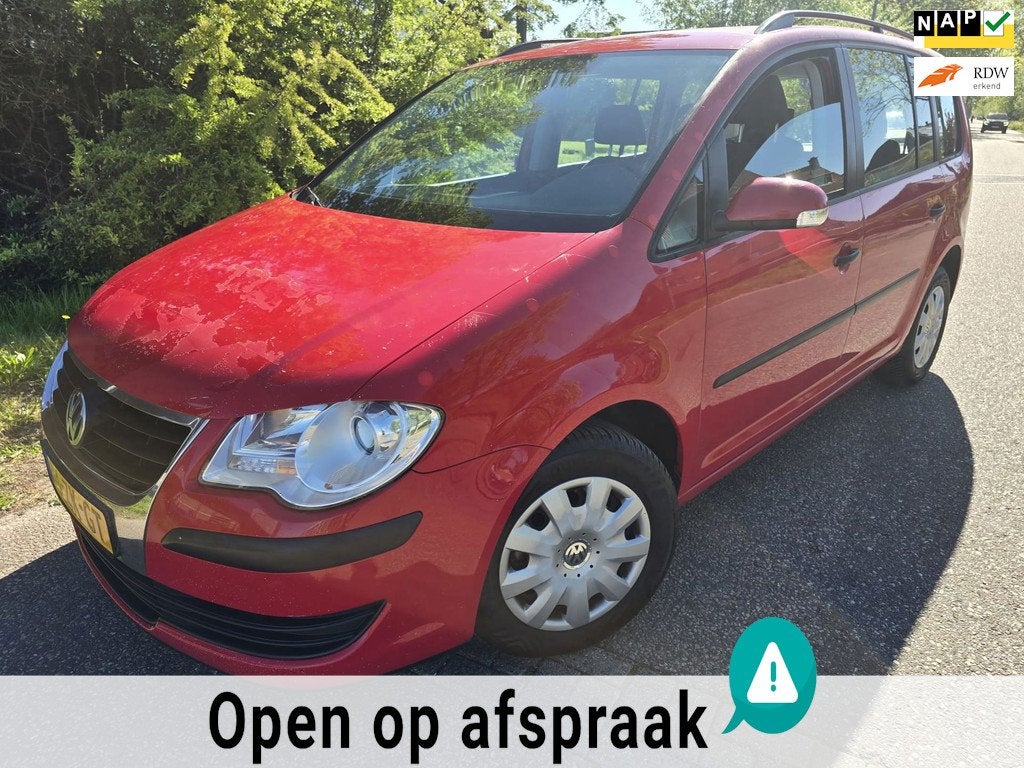 Volkswagen Touran 1.9 TDI Trendline/Airco/1e eig/Navi/CC, Auto's, Volkswagen, Stof, Gebruikt, Zwart, 4 cilinders