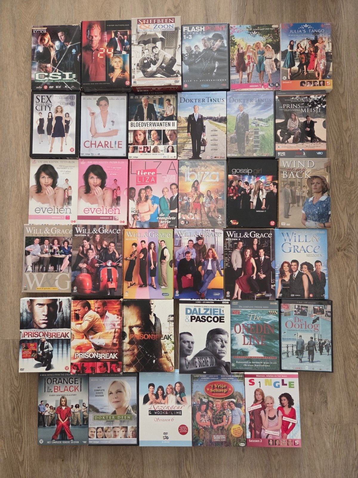 36 dvd's tv series, Ophalen, Gebruikt