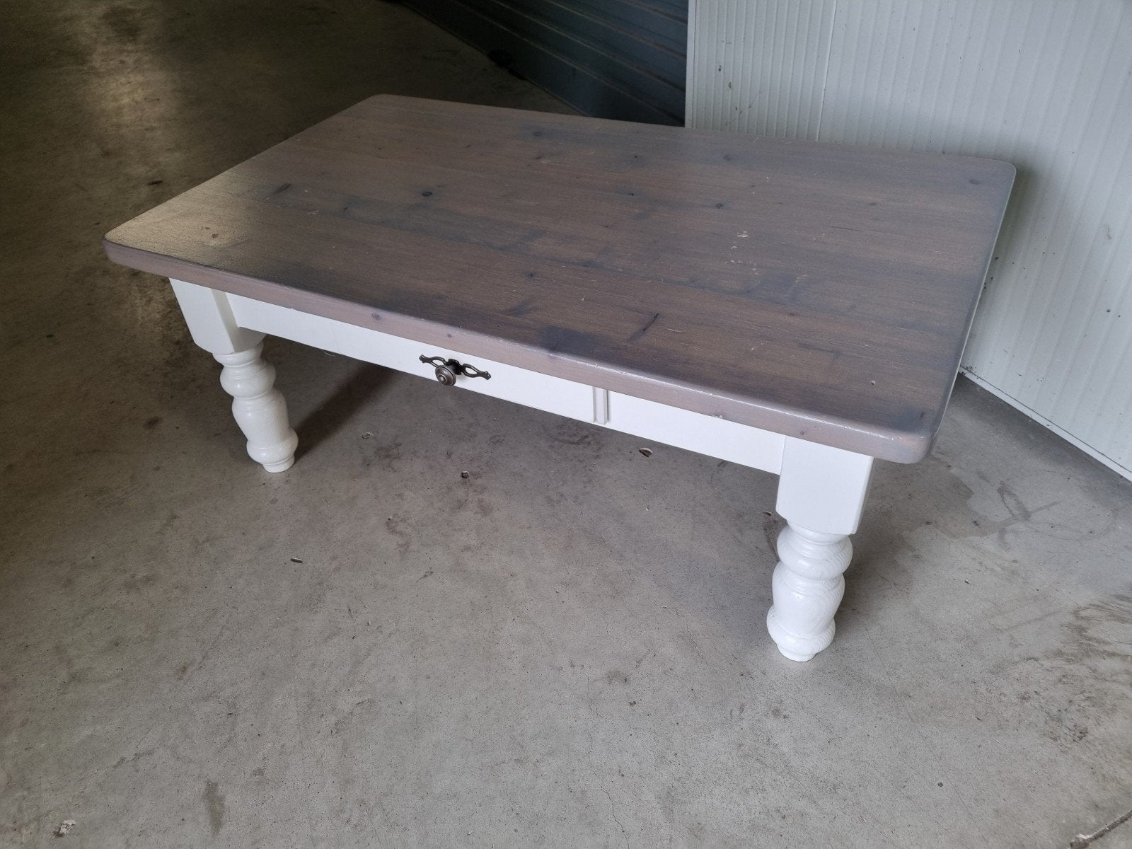 Landelijke Brocante grenen Salontafel € 30.-, Ophalen of Verzenden