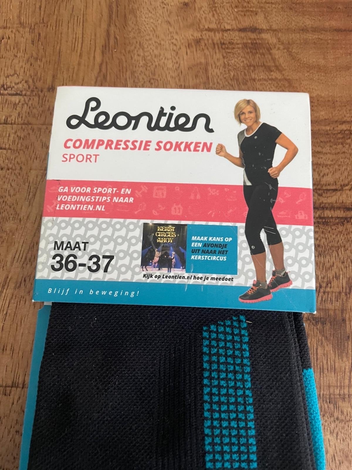 Leontien Compressie Sokken Sport Maat 36-37, Kleding | Dames, Sokken en Kniesokken, Zwart, Maat 35 t/m 38, Nieuw