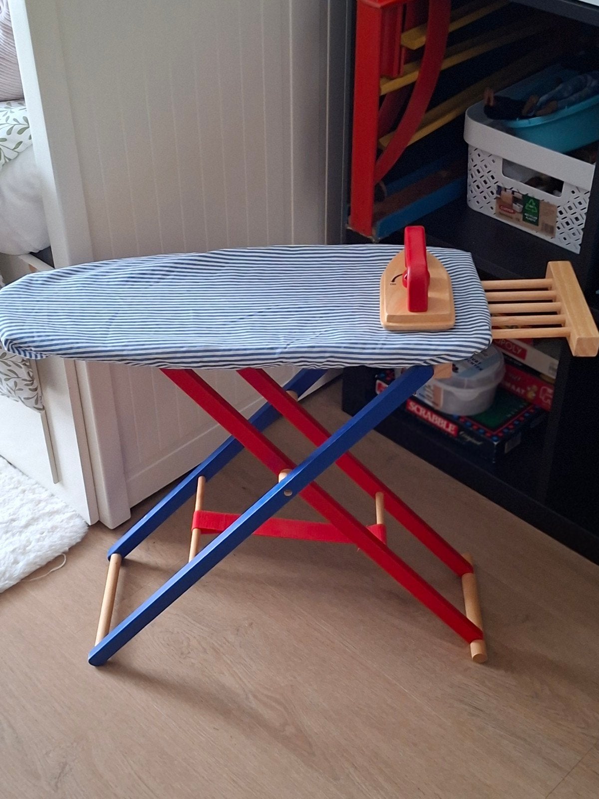 Houten strijkplank en strijkbout opvouwbaar, Ophalen of Verzenden