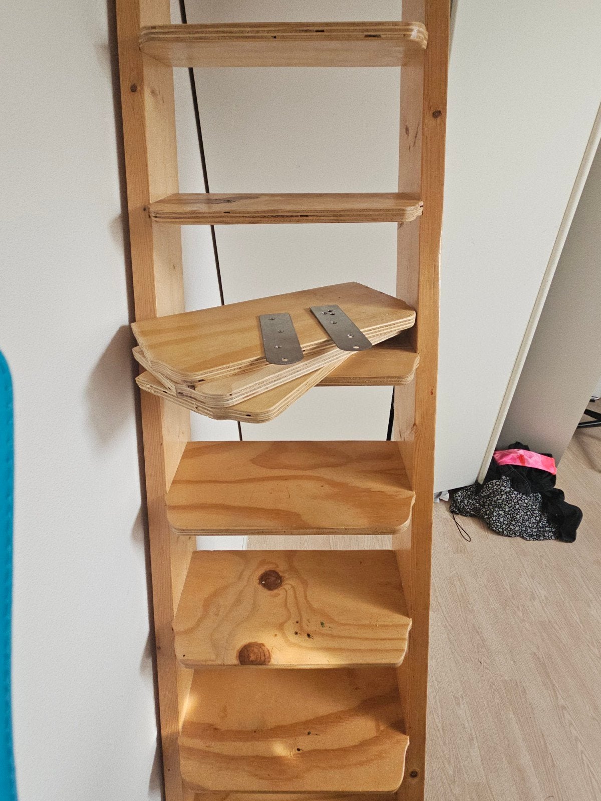 Houten trap/ladder met planken - Zo goed als nieuw, Doe-het-zelf en Verbouw, Ophalen, Gebruikt
