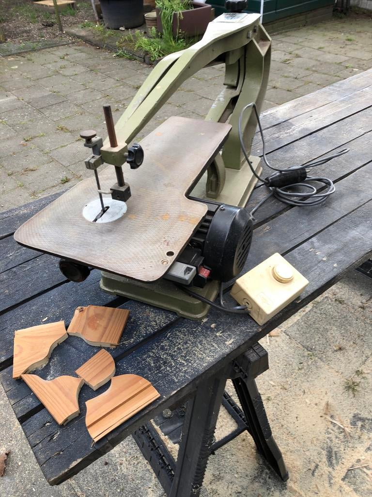 Huvema Figuurzaag HU 22 BS - Vintage Model uit 1988, Minder dan 30 mm, Gebruikt, Ophalen of Verzenden, Figuurzaag