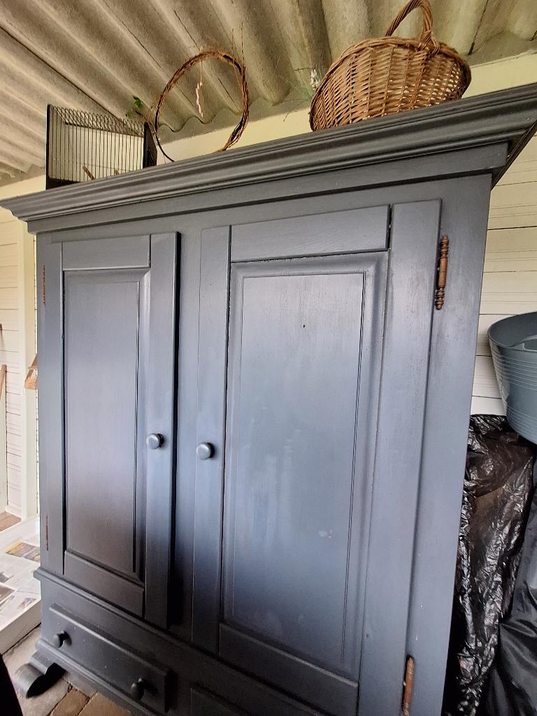 Kast grijs eiken gratis, Huis en Inrichting, Ophalen, Gebruikt, 100 tot 150 cm, Eikenhout