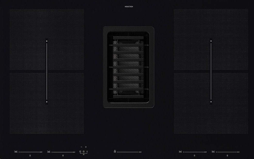 IKEA FÖRDELAKTIG inductiekookplaat met afzuiging FORDELAKTIG, Witgoed en Apparatuur, Kookplaten, Ophalen, 4 kookzones, Zo goed als nieuw