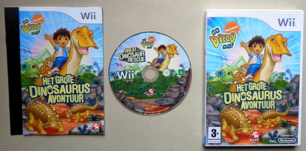 Go Diego Go! Het Grote Dinosaurus Avontuur voor de Wii, Avontuur en Actie, 1 speler, Ophalen of Verzenden, Zo goed als nieuw